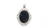 Pendants, Framed Bezel, Silver, Alloy, 52mm X 34mm, Sold Per pkg of 1