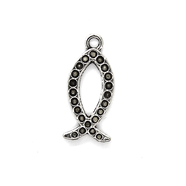 Pendants, Awareness Ribbon, Silver, Alloy, 24mm x 11mm, Sold Per pkg 8