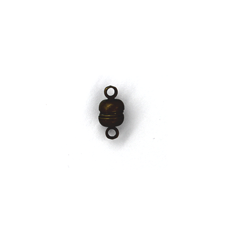 Clasp, Magnetic Ball Clasp, Brass, Alloy, 10mm x 5mm, Sold Per pkg of 2 - Butterfly Beads
