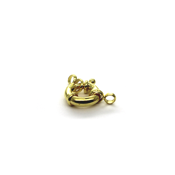 Clasp, Spring Clasp, Gold, Alloy, 24mm x 16mm, Sold Per pkg of 1 - Butterfly Beads