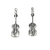 Charms, Vintage Violin, Silver, Alloy, 30mm X 8.5mm, Sold Per pkg of 6