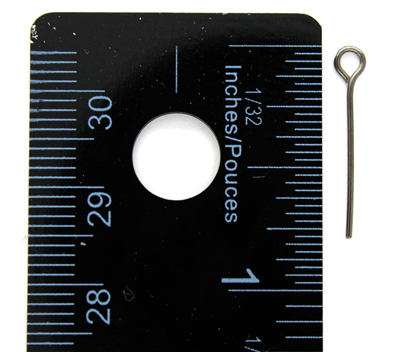 Eye Pins, Gunmetal, Alloy, 0.75 inch, 21 Gauge