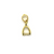 Bails, Pinch Bails, Gold, Alloy, 14mm x 5mm, Sold Per pkg of 4 - Butterfly Beads