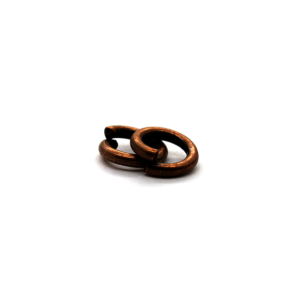 Jump Rings, Copper Alloy, Round, 8mm, 14 Gauge, 28 pcs
