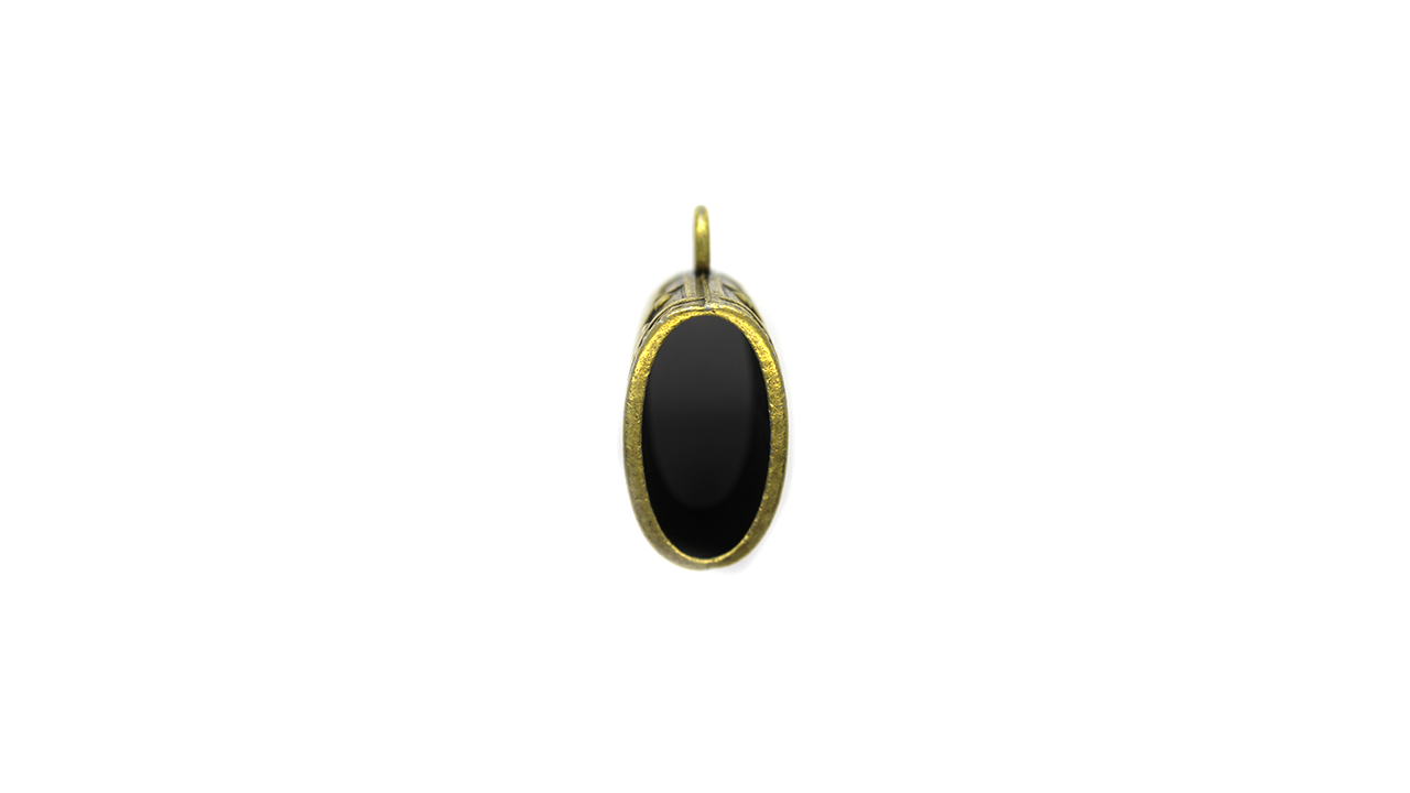 Pendants, Flower Root Clasp, Gold, Alloy, 38mm x 29mm, Sold Per pkg of 1