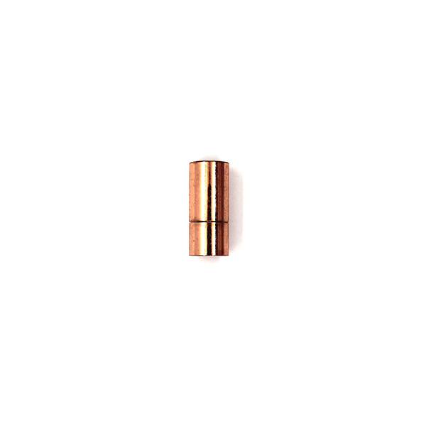 Clasp, Barrel Snap Clasp, Alloy (Nickel Free), Copper, 19mm x 8mm, Sold Per pkg of 1 - Butterfly Beads