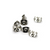 Backings, Silver, Alloy, Butterfly Stoppers, 7mm x 6mm, sold per pkg of 40 - Butterfly Beads