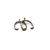 Bails, Pinch Bails, Silver, Alloy, 15mm x 12mm, Sold Per pkg of 2 - Butterfly Beads