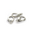 Clasp, Lobster, Bright Silver, Alloy, 18mm x 9mm, Sold Per pkg of 12