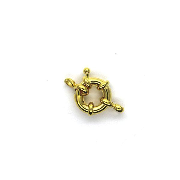 Clasp, Spring Clasp, Gold, Alloy, 21mm x 13mm, Sold Per pkg of 1 - Butterfly Beads