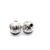 Spacers, Shiny Lined Ball Spacer, Alloy, Silver, 8mm X 8mm X 8mm, Sold Per pkg of 8