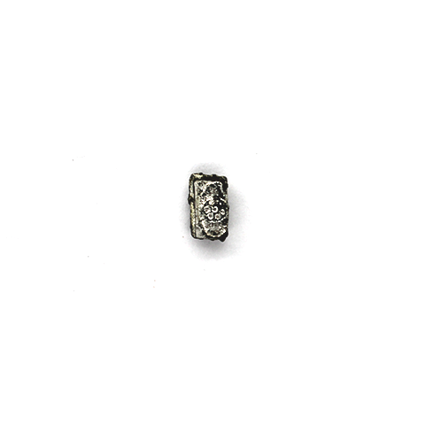 Spacers, Capsule Spacer, Silver, Alloy, 6mm X 3mm, Sold Per pkg of 25 - Butterfly Beads