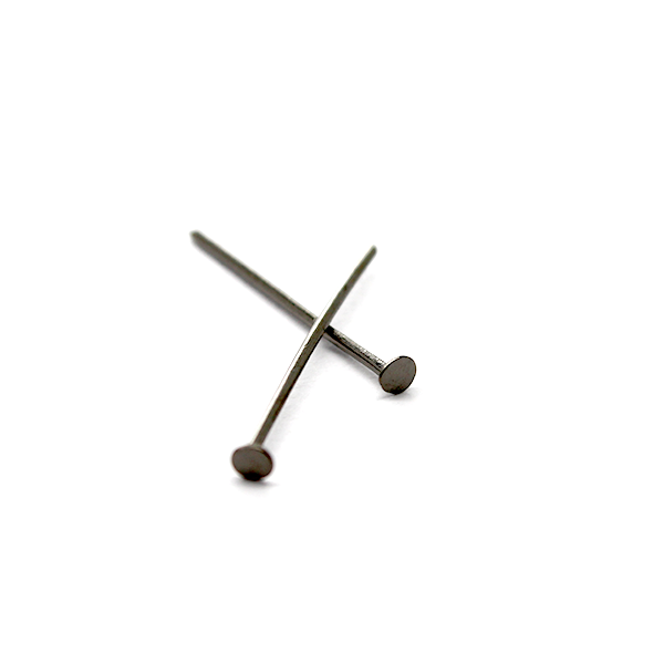 Flat Head Pins, Alloy, 0.85 inches, 21 Gauge, Sold Per pkg of Approx 240 pcs, Available in Multiple Colours