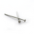 Flat Head Pins, Silver, Rhodium Alloy, 1.00 inch, 20 Gauge