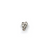 Bails, Crystal Studded Heart Pinch Bail, Silver, Alloy, 9mm x 8mm, Sold Per pkg of 1 - Butterfly Beads