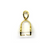 Bails, Leaf Pinch Bails, Gold, Alloy, 32mm x 12mm, Sold Per pkg of 1 - Butterfly Beads