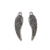 Charms, Large Wings , Silver, Alloy, 31mm X 9mm X 2mm, Sold Per pkg of 3
