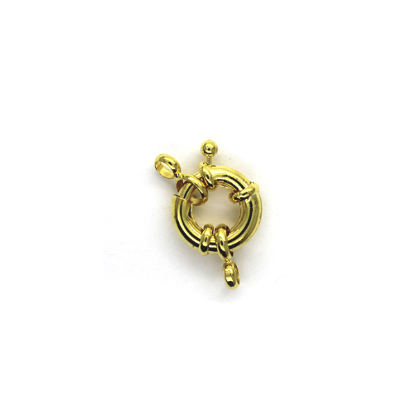 Clasp, Spring Clasp, Gold, Alloy, 24mm x 16mm, Sold Per pkg of 1 - Butterfly Beads