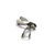 Bails, Pinch Bails, Silver, Alloy, 25mm x 9mm, Sold Per pkg of 2 - Butterfly Beads