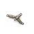 Clasp, Screw Clasp, Alloy, Silver, 15mm x 4mm x 4mm, Sold Per pkg of 6 - Butterfly Beads