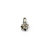 Bails, Crystallized Star Pinch Bail, Silver, Brass, 13mm x 9mm, Sold Per pkg of 1 - Butterfly Beads