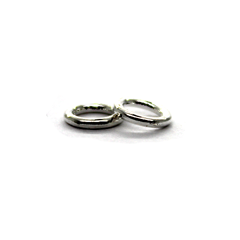 Closed Rings, Silver, Alloy, Round, 12mm, 15 Gauge, Approx 32 pcs/bag