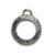 Pendants, Rigid Gear, Silver, Alloy, 32m X 27mm, Sold Per pkg of 3