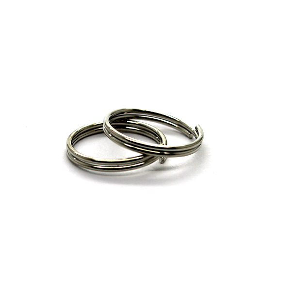 Split Rings, Silver, Alloy 14mm, 22 Gauge, 35+ pcs per bag