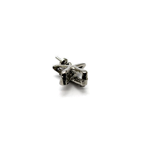Bails, Screw Bail, Silver, Brass, 13mm x 10mm, Sold Per pkg of 1 - Butterfly Beads