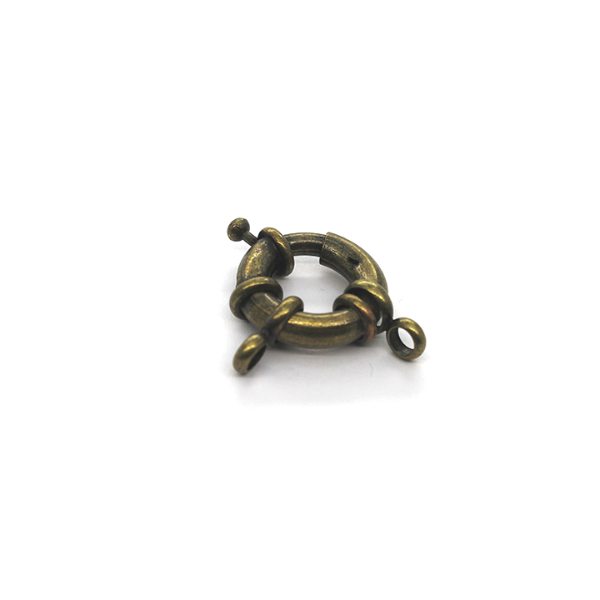 Clasp, Spring Clasp, Brass, Alloy, 32mm x 21mm, Sold Per pkg of 1 - Butterfly Beads