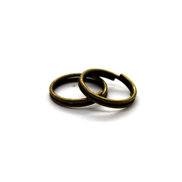 Split Rings, Brass Alloy, Round, 10mm, 22 Gauge, 90 sold per bag