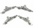 Charms, Happy Car, Silver, Alloy, 10mm X 26mm X 2mm, Sold Per pkg of 8