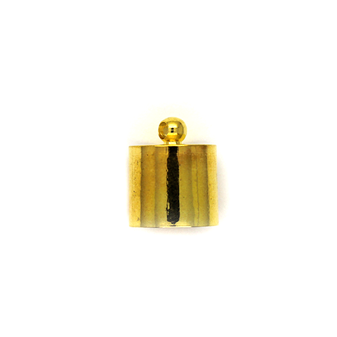 Terminators, Cord Ends, Copper, Gold, 14mm x 11mm x 11mm, Sold Per pkg of 2 - Butterfly Beads