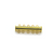 Clasp, Magnetic Slide Multi Strand Tube Clasp, 5 hole, Gold, Alloy, 30mm x 10mm x 7mm, Sold Per pkg of 1 - Butterfly Beads