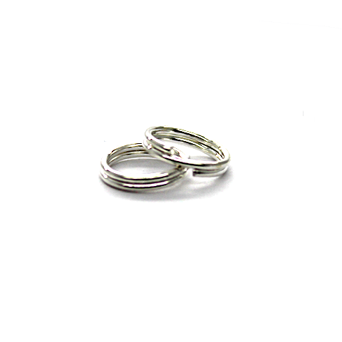 Split Rings, Silver, Alloy, Round, 8mm, 21 Gauge, Approx 70+ pcs