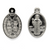 Charms, Jesus Holding a Cross, Silver, Alloy, 22mm x 14mm x 2mm, Sold Per pkg 5