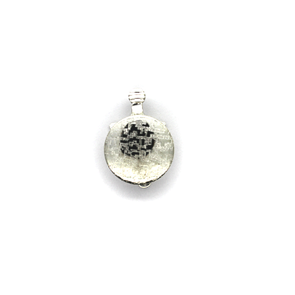 Clasp, Round Box Clasps, Silver, Alloy, 21mm x 14mm, Sold Per pkg of 1 - Butterfly Beads