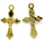 Pendant, Sun Crucifix, Gold, Alloy, 30mm x 17mm, Sold Per pkg 8