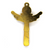 Pendant, Dual Crucifix, Gold, Alloy, 34mm x 24mm, Sold Per pkg 4