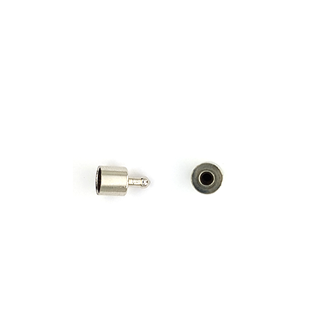 Clasp, Pop-Style Clasp, Alloy (Nickel Free), Silver, 17mm x 6mm, Sold Per pkg of 1 - Butterfly Beads