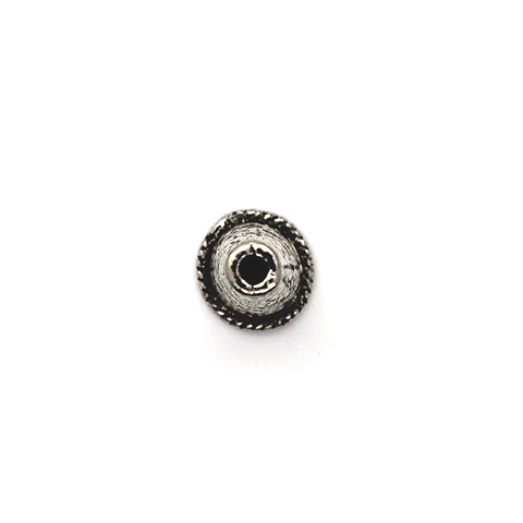 Bead Cone, Cone Filigree, Alloy, Silver, 21mm x 8mm, Sold Per pkg of 2 - Butterfly Beads