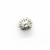 Spacers, Net Dotted Ball Spacer, Alloy, Bright Silver, 8mm x 8mm, Sold Per pkg of 40