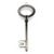 Pendants, Classic Round Key, Silver, Alloy, 87mm x 31mm, Sold Per pkg of 1
