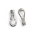 Clasp, Magnetic Twist Clasp, Silver, Alloy, 37mm x 13mm x 4mm, Sold Per pkg of 1 - Butterfly Beads