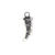Charms,Embrioded Sword Sheath, Silver, Alloy, 28mm X 10mm, Sold Per pkg of 4