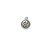 Charms, Embossed Ying Yang, Silver, Alloy, 13mm X 10mm X 2mm, Sold Per pkg of 8