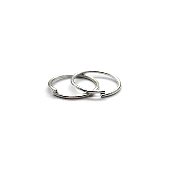 Open Jump Rings, Bright Silver, Alloy, Round, 10mm, 20 Gauge, 75+ pcs