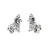 Charms, Bighorn Sheep, Silver, Alloy, 19mm x 21mm x 3mm, Sold Per pkg 3