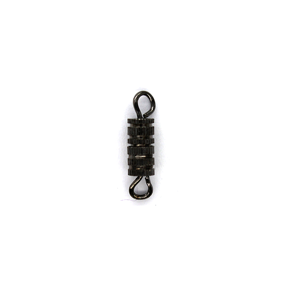 Clasp, Screw Clasp, Alloy, Gunmetal, 15mm x 4mm, Sold Per pkg of 6 - Butterfly Beads