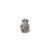 Clasp, Flower Snap Clasp, Silver, Alloy, 17mm x 10mm, Sold Per pkg of 1 - Butterfly Beads
